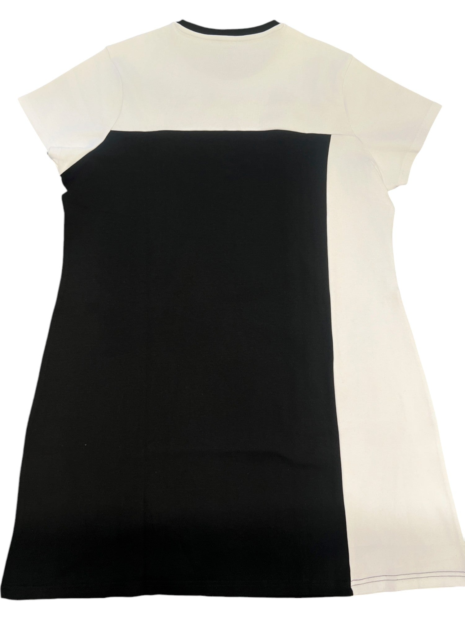 Polo Dress Toni Panelled White